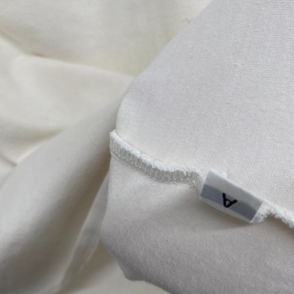 EILEEN FISHER Top M Cami Stretch Organic Cotton Jersey Shelf Bra Off White USA - Picture 9 of 16
